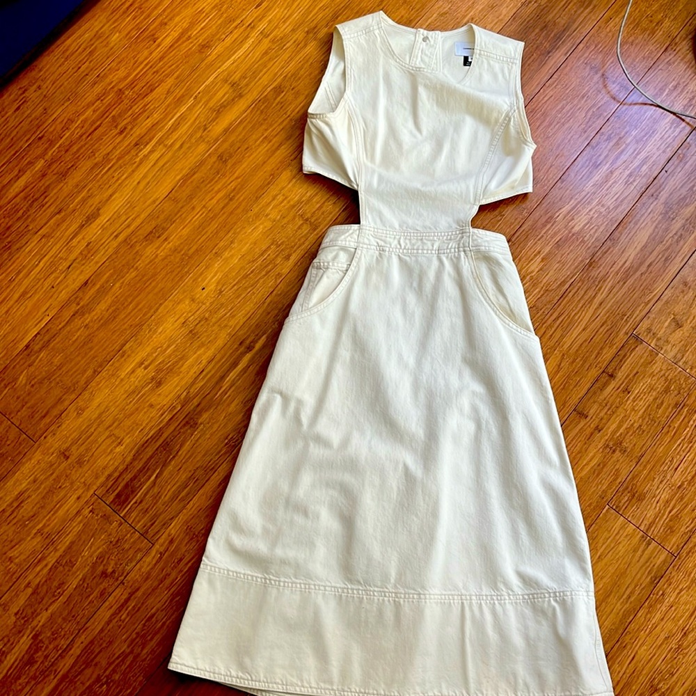 Cream denim cutout!